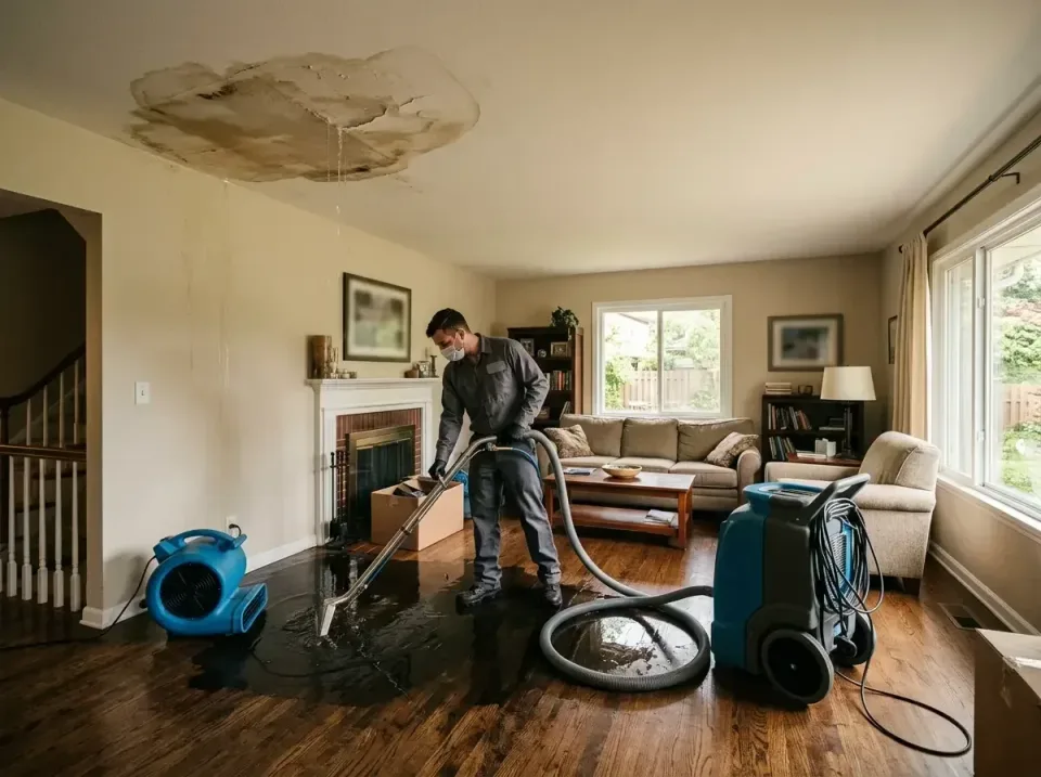 attic-pipe-burst-ceiling-drip-008 — frequently asked questions, Water Damage Restoration & Carpet Care in Groveton, VA